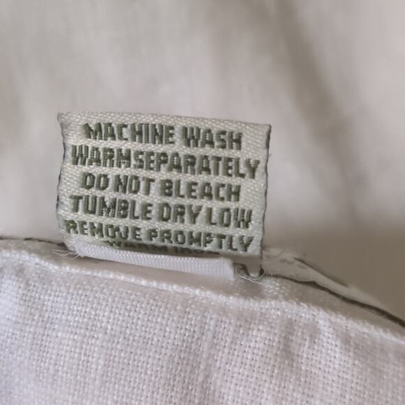 Orvis Women's White Linen Button Front Blouse Large - Picture 8 of 8